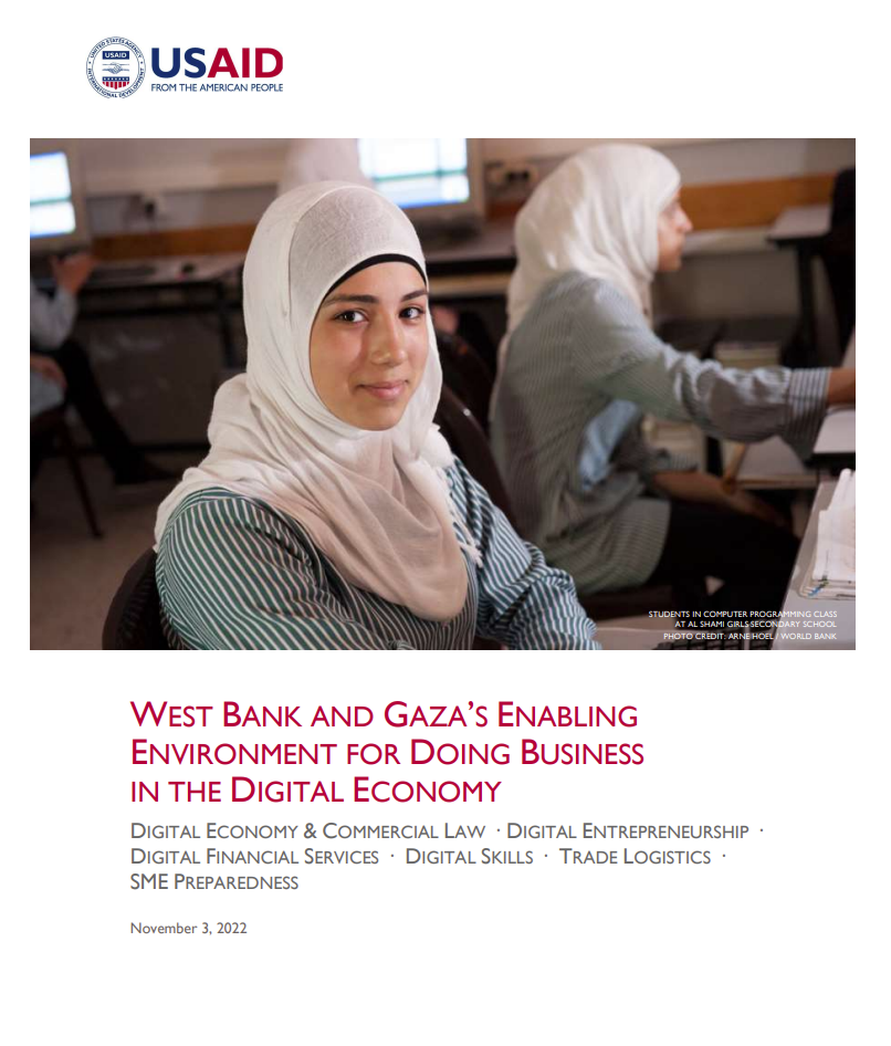 West Bank and Gaza's Enabling Environment for Doing Business in the Digital Economy
